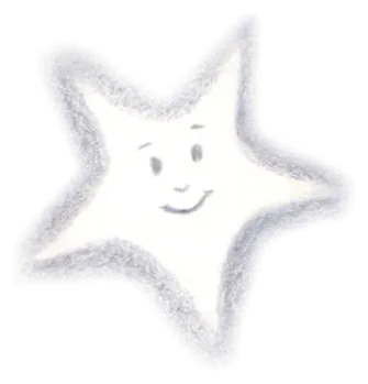 Der kleine Stern – Zeichnung aus dem Buch „Die Geschichte vom kleinen Stern“